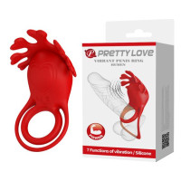 Ерекційне кільце Pretty Love Vibrant Penis Ring Ruben Red