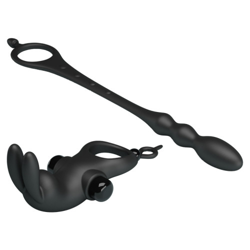 Насадка на член Pretty Love Vibration Penis Sleeve V Черная