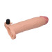 Удлиняющая насадка на пенис LoveToy Pleasure Extender Sleeve Vibro Телесная 059