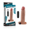Удлиняющая насадка на пенис LoveToy Pleasure Extender Sleeve Vibro Телесная 059