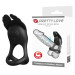Эрекционное кольцо Pretty Love Silas Vibrant Penis Ring Black