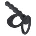 Насадка для двойного проникновения Black Velvets Cock & Ball Ring