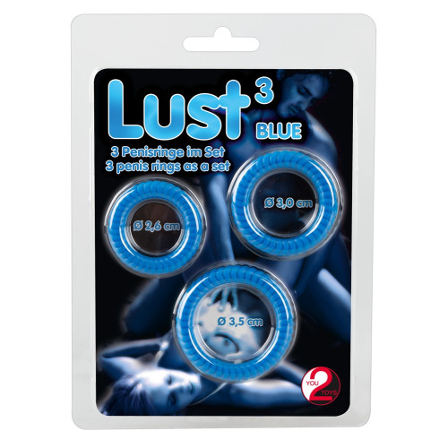 Набір ерекційних кілець You2Toys Lust 3 Blue