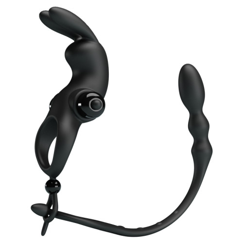 Насадка на член Pretty Love Vibration Penis Sleeve V Черная