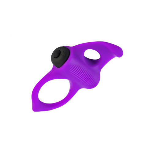 Эрекционное кольцо Adrien Lastic Lingus MAX Violet с вибрацией