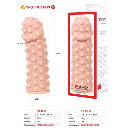 Насадка на член Kokos Extreme Sleeve ES.02 размер M