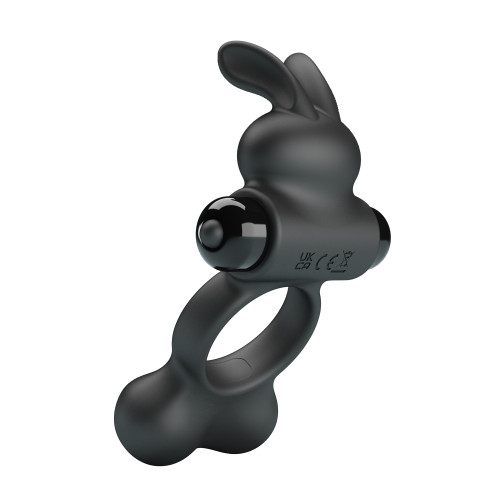 Эрекционное кольцо Pretty Love Vibrant Penis Ring Yusuf Black