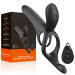 Вибрационное кольцо Erospace Men's Play Vibrating Cock Ring With Clitoral & Taint Stimulation B11