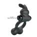 Эрекционное кольцо Pretty Love Vibrant Penis Ring Yusuf Black