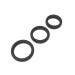 Набор эрекционных колец Erospace Men's Play Set Of 3 Cock Rings B9