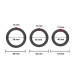 Набор эрекционных колец Erospace Men's Play Set Of 3 Cock Rings B9