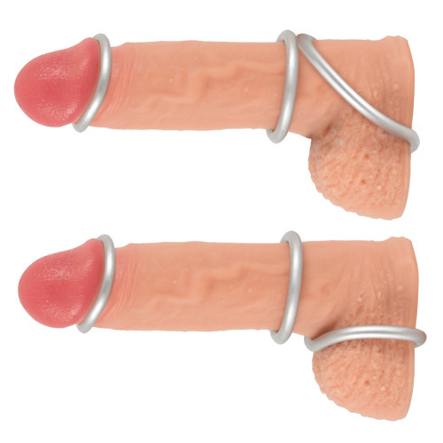 Набор эрекционных колец You2Toys Metallic Silicone Cock Ring Set