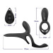 Вибрационное кольцо Erospace Men's Play Vibrating Cock Ring With Clitoral & Taint Stimulation B11