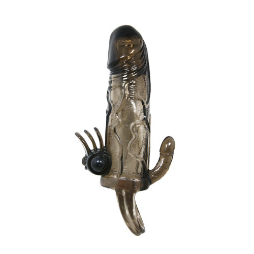 Насадка на член LyBaile Brave men Vibro Penis Sleevе Черная