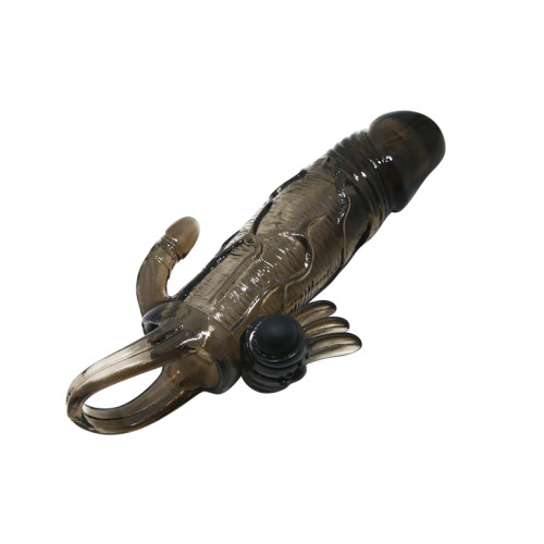 Насадка на член LyBaile Brave men Vibro Penis Sleevе Черная