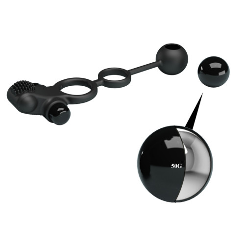 Насадка на член Pretty Love Vibro Penis Sleeve IV Черная