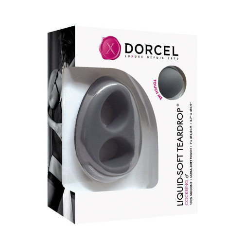 Ерекційне кільце Marc Dorcel Liquid-Soft Teardrop Чорне