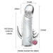 Насадка LyBaile Penis sleeve with vibration Crystal Прозора