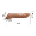 Подовжуюча насадка на член Pretty Love Extension Penis Sleeve 26 см Latin