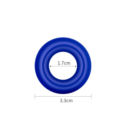 Эрекционные кольца LoveToy Power Plus Cockring Белое/Синее/Черное