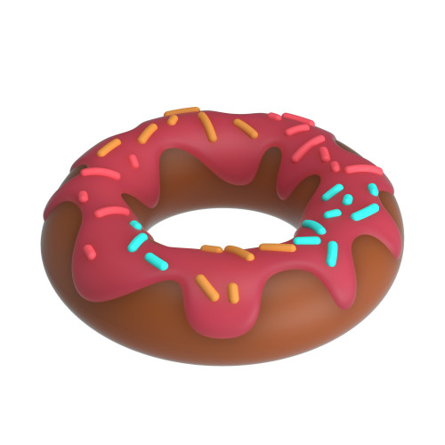 Эрекционное кольцо Pretty Love Super Donut Silicone Cock Ring Berry