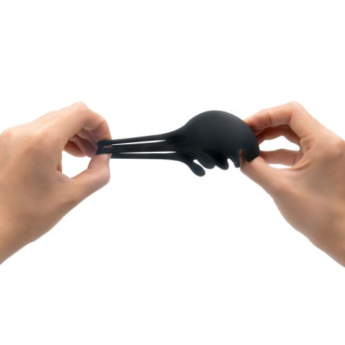 Эрекционное кольцо с вибрацией и стимуляцией мошонки Marc Dorcel FUN BAG