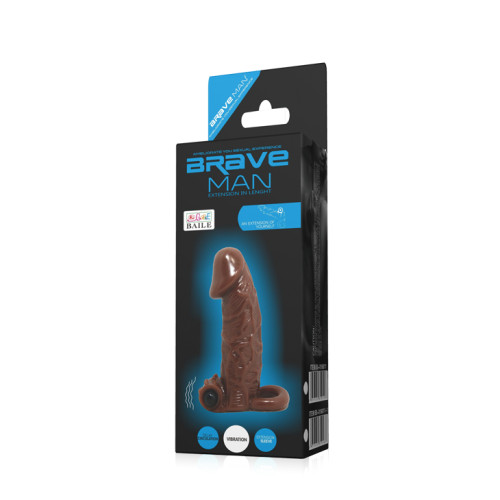 Насадка на член LyBaile Brave men Vibro Penis Sleeve Тілесна BI0510