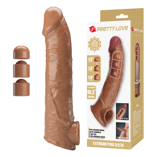 Подовжуюча насадка на член Pretty Love Extension Penis Sleeve 26 см Latin