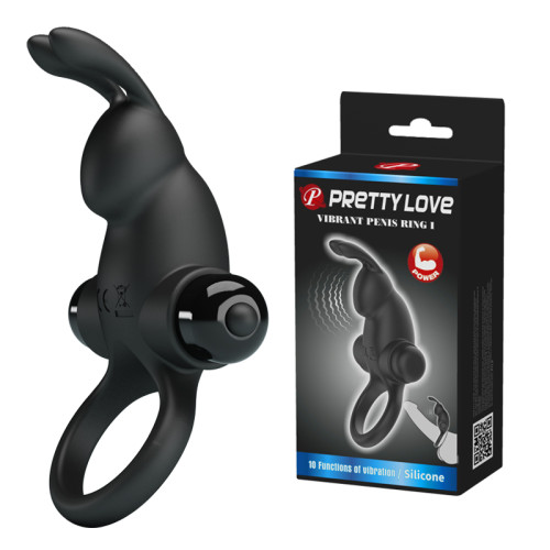 Ерекційне кільце Pretty Love Vibrant Penis Ring I Black