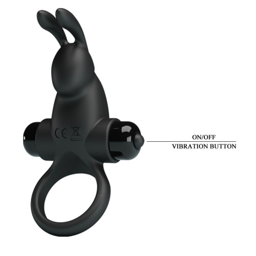 Ерекційне кільце Pretty Love Vibrant Penis Ring I Black