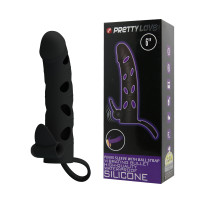 Насадка на член Pretty Love 6 Inch Vibrating Penis Sleeve Черная Насадка на член Pretty Love 6 Inch Vibrating Penis Sleeve Черная