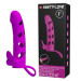 Насадка на член Pretty Love 6 Inch Vibrating Penis Sleeve Фиолетовая