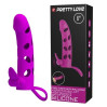 Насадка на член Pretty Love 6 Inch Vibrating Penis Sleeve Фиолетовая