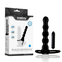 Насадка для двойного проникновения LoveToy Anal Indulgence Collection Vibrating Rock Balled Double Prober