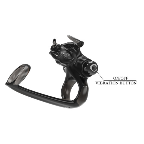 Эрекционное кольцо Pretty Love Bull Warrior, 10 vibration functions
