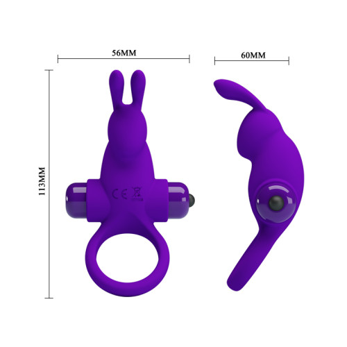 Ерекційне кільце Pretty Love Vibrant Penis Ring I Purple