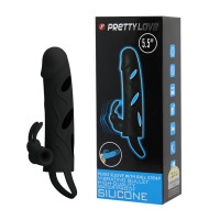 Насадка на член Pretty Love 55 Inch Vibrating Penis Sleeve Черная Насадка на член Pretty Love 55 Inch Vibrating Penis Sleeve Черная