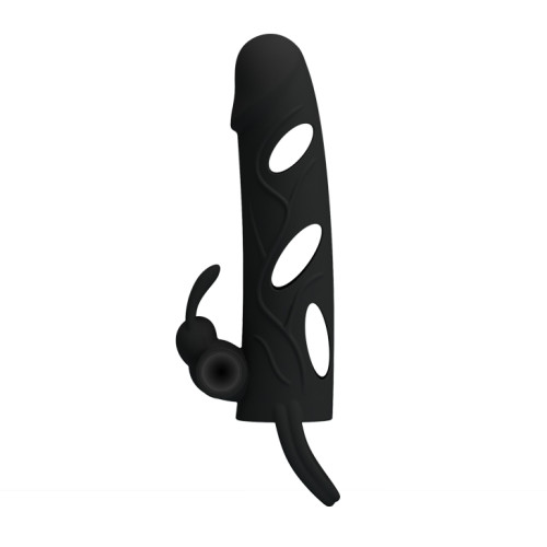 Насадка на член Pretty Love 55 Inch Vibrating Penis Sleeve Черная