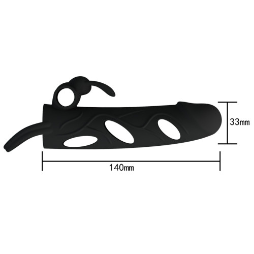 Насадка на член Pretty Love 55 Inch Vibrating Penis Sleeve Черная