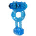 Эрекционное виброкольцо Alive: Double Ding Ring Blue, два мотора