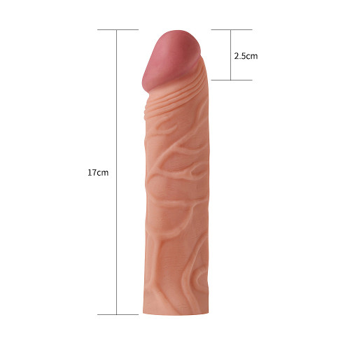 Насадка на пеніс, що подовжує LoveToy Pleasure Extender 1 extension Sleeve Flesh Тілесна