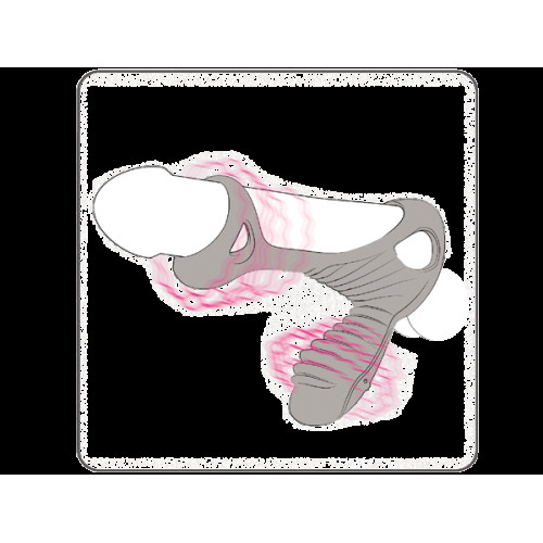 Эрекционное кольцо Adrien Lastic Gladiator с пультом LRS размер F