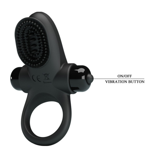 Эрекционное кольцо Pretty Love Vibrant Penis Ring II Black