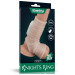 Насадка на член LoveToy Vibrating Wave Knights Ring With Scrotum Sleeve White