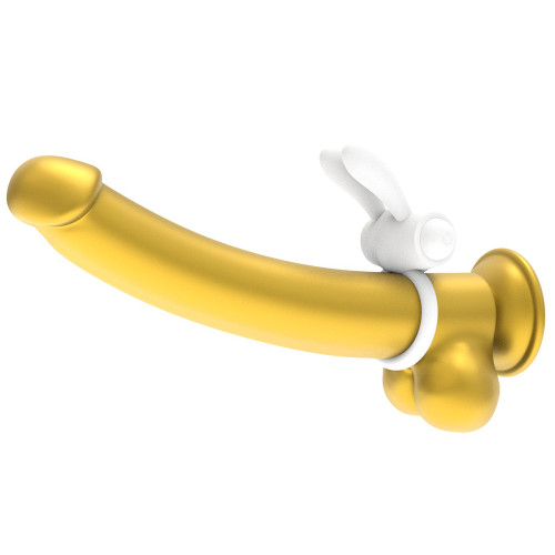 Эрекционное кольцо LoveToy Power Clit Cockring Белое