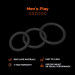Эрекционные кольца Erospace Men’s Play Set Of 3 Cock Rings B7