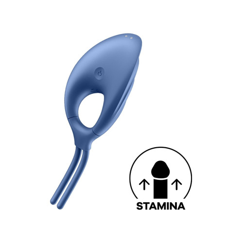 Эрекционное виброкольцо-лассо Satisfyer Swordsman Blue, крепкая фиксация, 10 режимов, мощный мотор