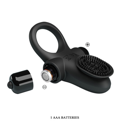 Эрекционное кольцо Pretty Love Vibrant Penis Ring II Black