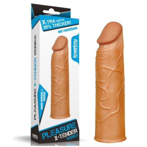 Насадка на член LoveToy Pleasure X-Tender Penis Sleeve Add 1 Brown 154