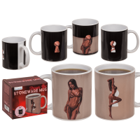 Чашка с термоэффектом OOTB Stoneware Mug Stripper Girl